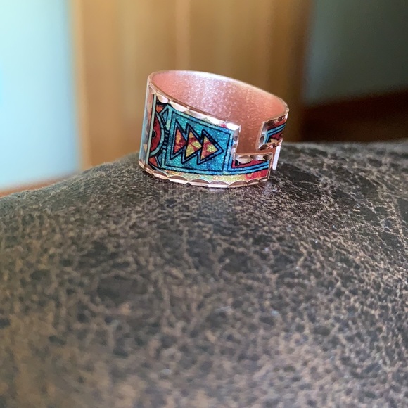 Native American Sun Kachina Art Ring - Picture 7 of 10